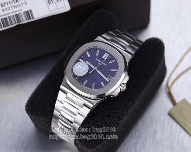 PATEK PHILIPPE手錶 最薄的鋼表之王5711鸚鵡螺 百達翡麗自動上鏈男表 百達翡麗高端男士腕表  hds1677